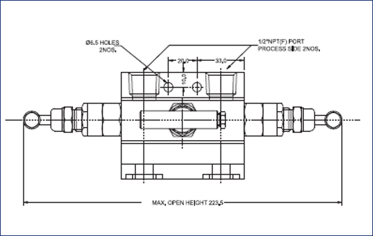 3 WAY MANIFOLD DIRECT MOUNTED - T